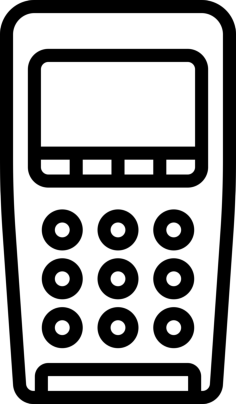Point Of Service Line Art Illustration Svg, Free Vectors File